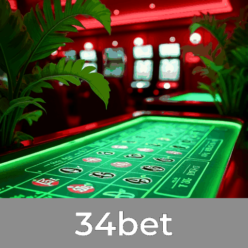 34bet: Caça-Níqueis Gigantes, Blackjack Estratégico, Roleta Clássica